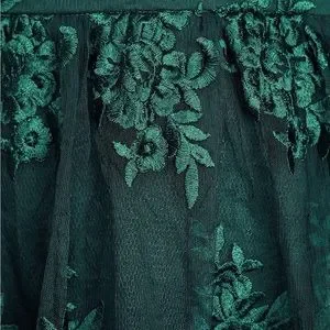Lulus A Love To Remember Emerald Green Lace Backless Skater Dress XS